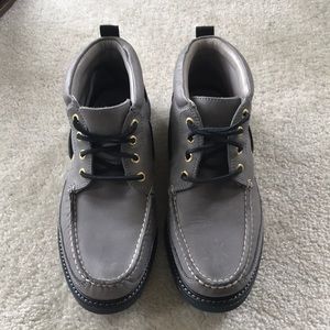 Grey Sperry Top-Sider Gold Cup Boots (Size: 9)